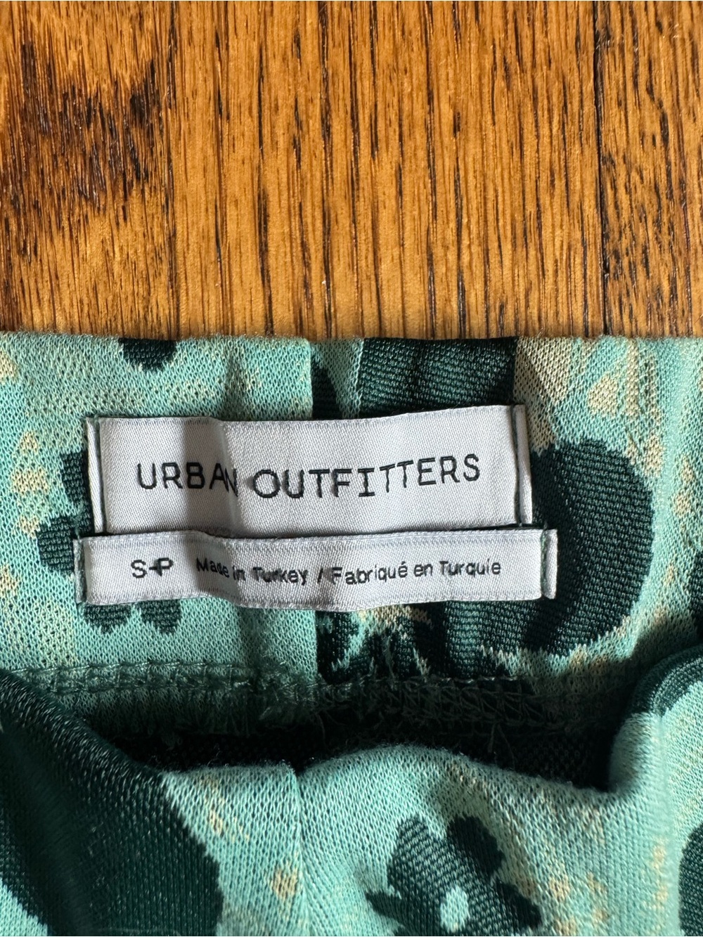 Urban Outfitters Y2K Inspired Floral Flare Pants Aqua Blue Green Size S - Picture 4 of 14